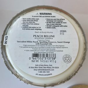 Bath & Body Works Accents - Bath & Body Works Peach Bellini 3 Wick Candle Bath & Body Works Accents - Bath & Body Works Peach Bellini 3 Wick Candle